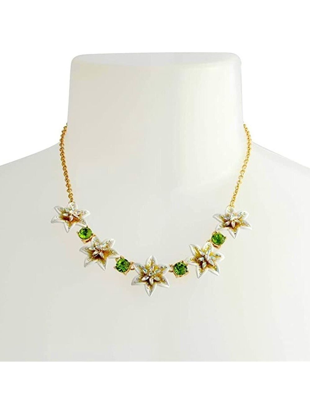 Betsey Johnson Lily Flower Star Cluster Necklace New